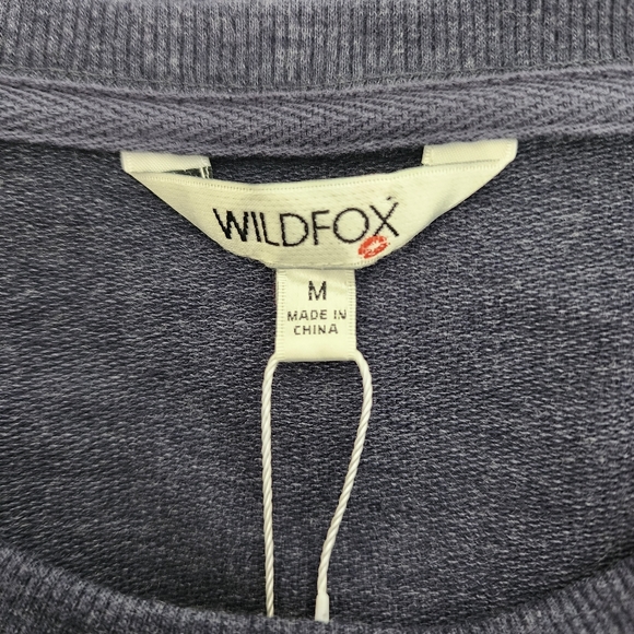 NWT Wildfox Embroidered “Social” Statement Sweatshirt Size Medium - Picture 6 of 9